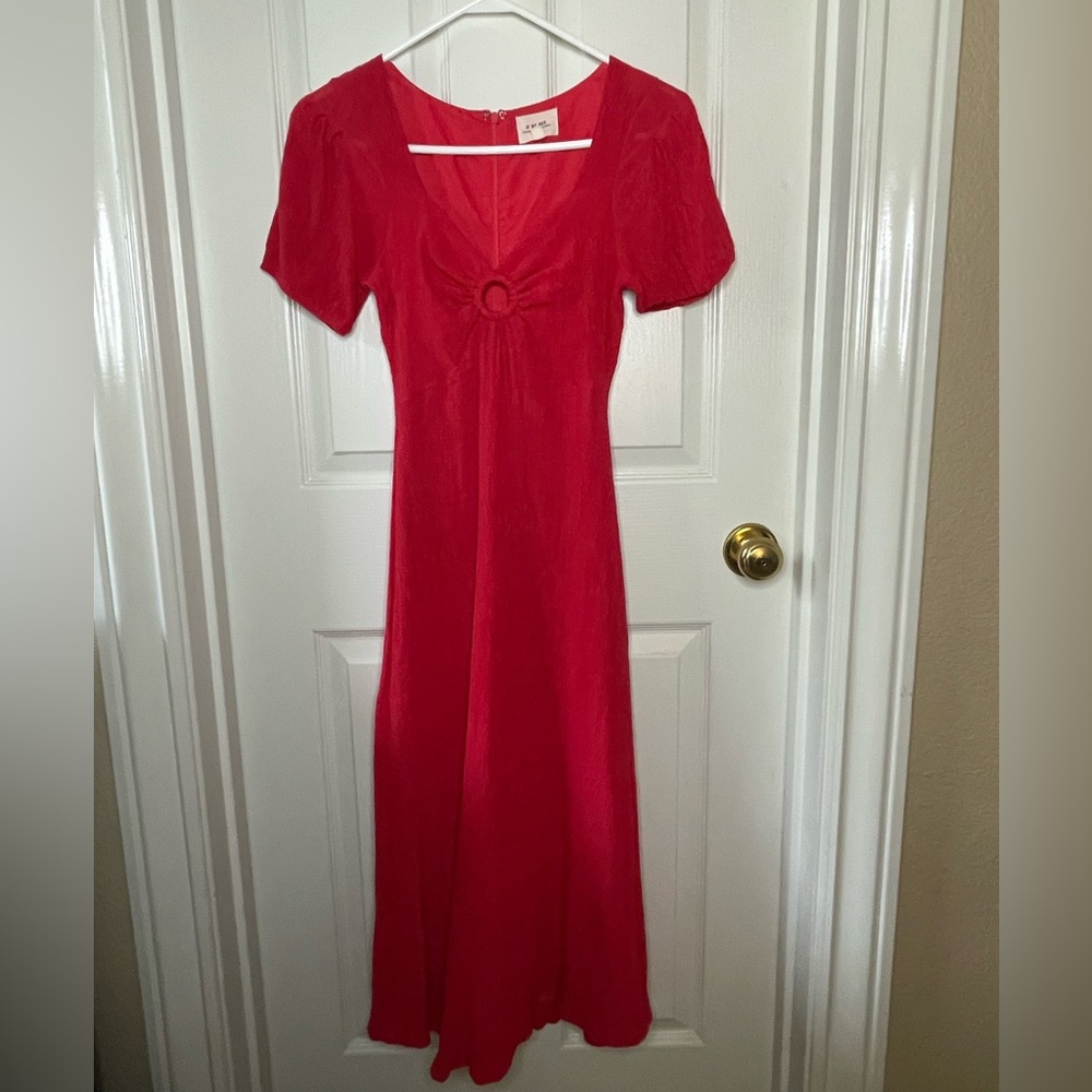 Red Midi Dress Size 4